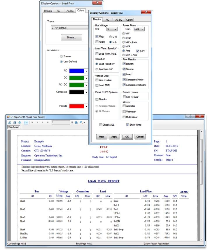 Electrical engineers performing power system analysis using simulation software