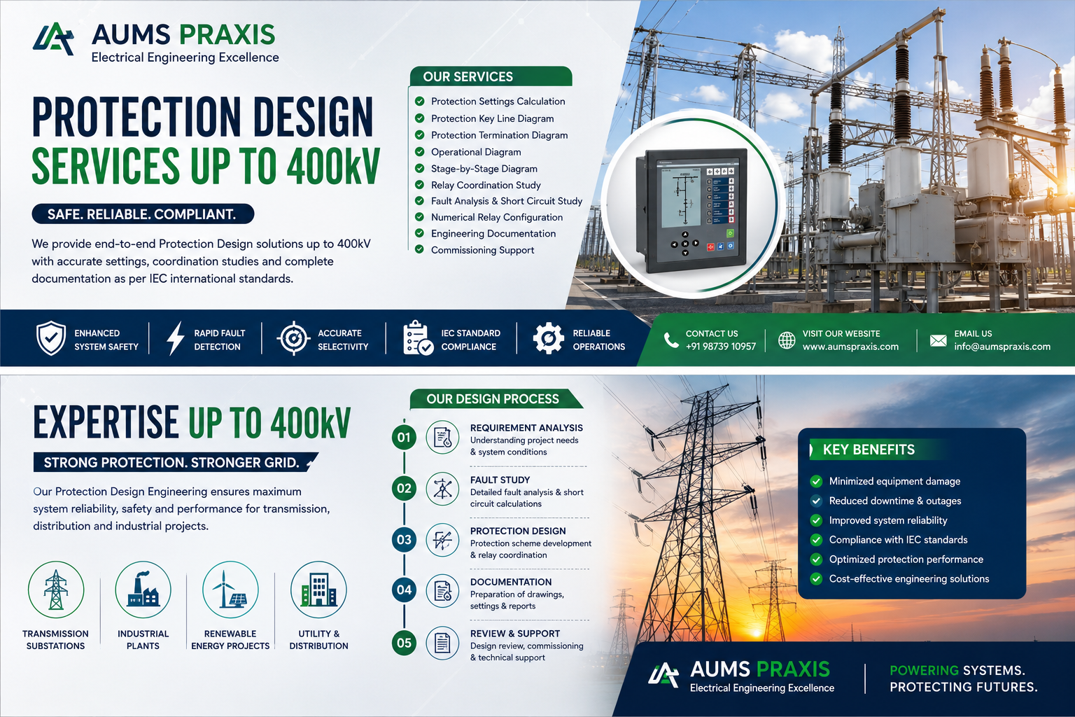 Protection Engineering Services up to 400kV