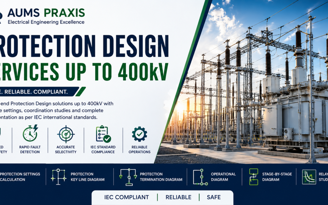 Protection Design Services up to 400kV for High Voltage Substations | Aums Praxis