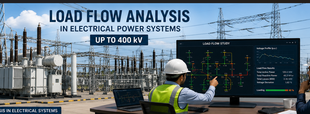 Load Flow Analysis in Electrical Power Systems up to 400 kV